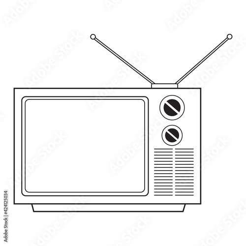 line television vector illustration,isolated on white background