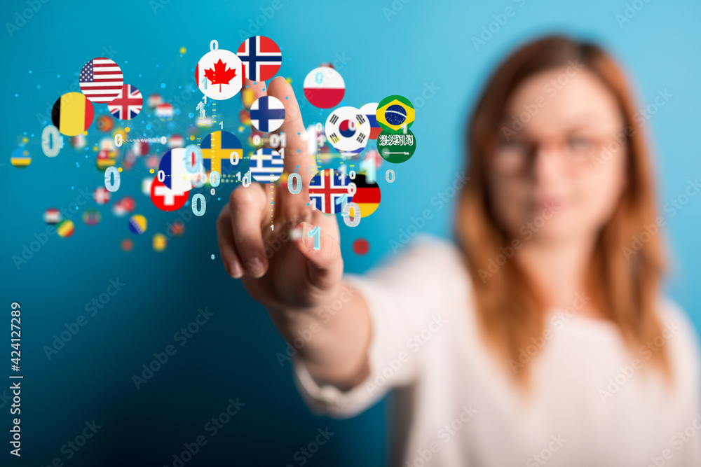international counties flags - 3D realistic. international counties flags - 3D realistic.