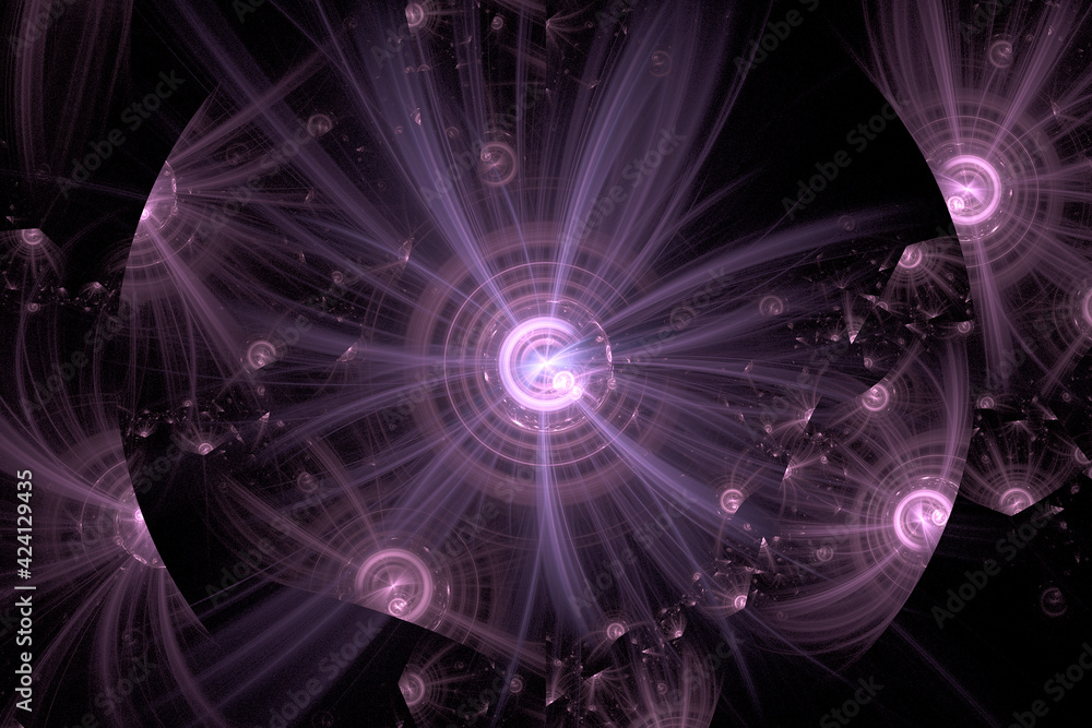 Obraz premium Abstract Illustration of Modern Fractal Background