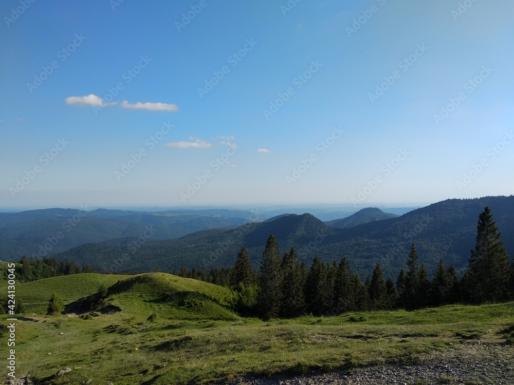 Fototapeta premium Beautiful view of Bucegi mountains. Summer of 2020, in Romania