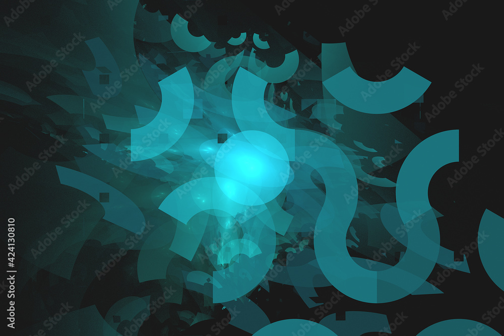 Abstract Illustration of Modern Fractal Background Abstract Illustration of Modern Fractal Background