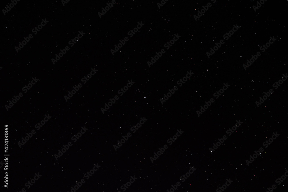 Beautiful night sky with stars. Narural real night sky stars background.
