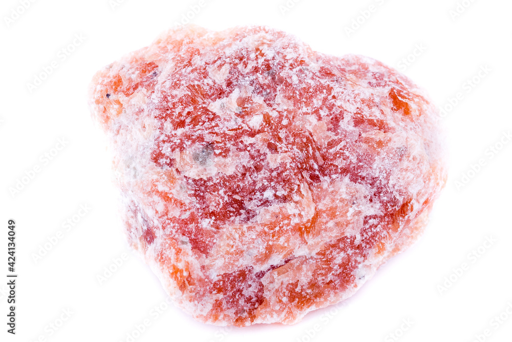 macro of orange and red calcite mineral stone macro of orange and red calcite mineral stone