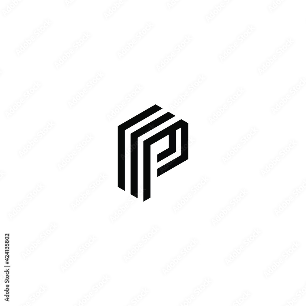 initial P logo design vector initial P logo design vector