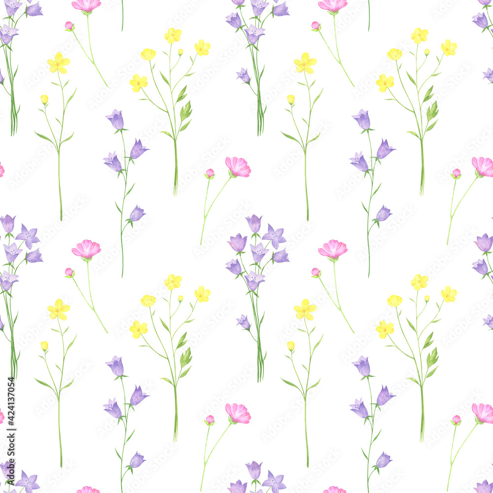 Widflowers Seamless Pattern