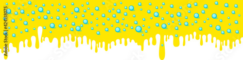 Colorful glaze for baked products. Glaze topping for donuts, cupcakes and Easter cakes. Vector Illustration