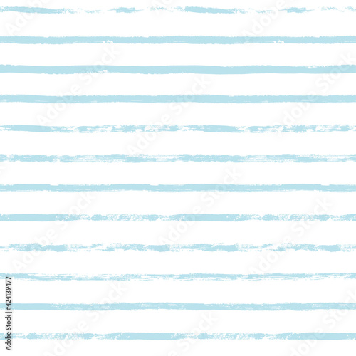 Stripes pattern, baby blue striped seamless vector background, navy brush strokes. pastel grunge stripes, watercolor paintbrush line