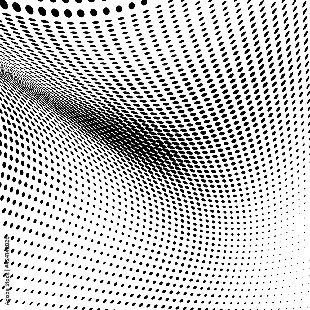 Abstract halftone wave dotted background Abstract halftone wave dotted background
