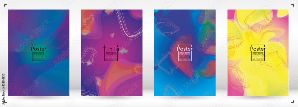 Futuristic Geometric Cover Design with Gradient and Abstract Lines, Figures for your Business. Template Fluid Rainbow Poster Design, Gradient Flow Effect for Electronic Festival. Futuristic Geometric Cover Design with Gradient and Abstract Lines, Figures for your Business. Template Fluid Rainbow Poster Design, Gradient Flow Effect for Electronic Festival.