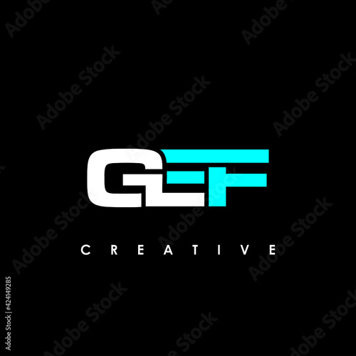 GEF Letter Initial Logo Design Template Vector Illustration photo