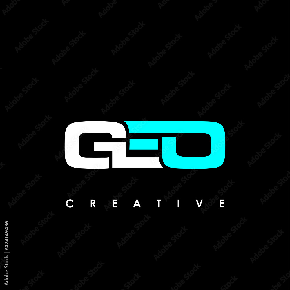 GEO Letter Initial Logo Design Template Vector Illustration GEO Letter Initial Logo Design Template Vector Illustration