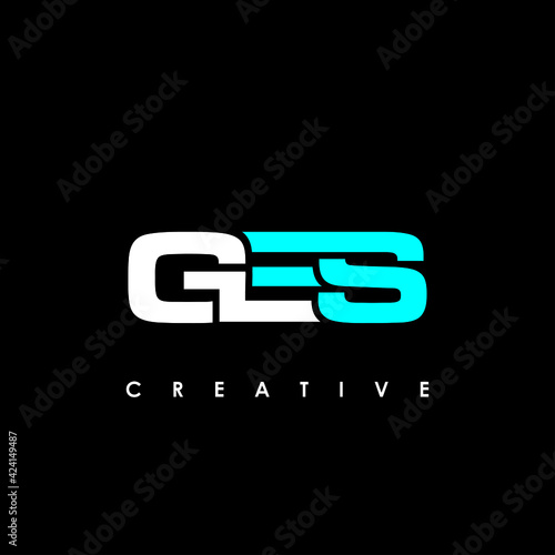 GES Letter Initial Logo Design Template Vector Illustration