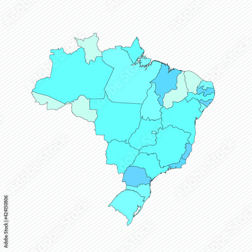 Brazil Detailed Map With States