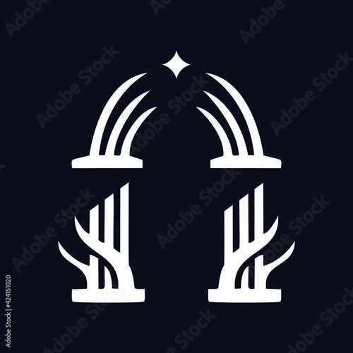 Gate Logo Design Vector Template