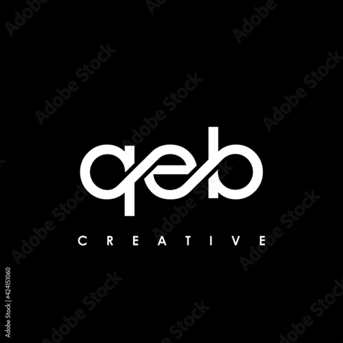 QEB Letter Initial Logo Design Template Vector Illustration