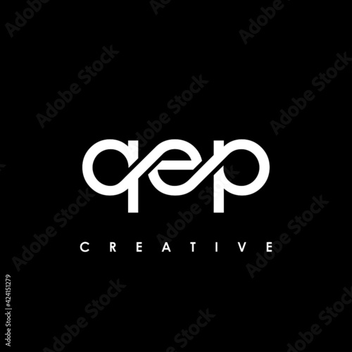 QEP Letter Initial Logo Design Template Vector Illustration