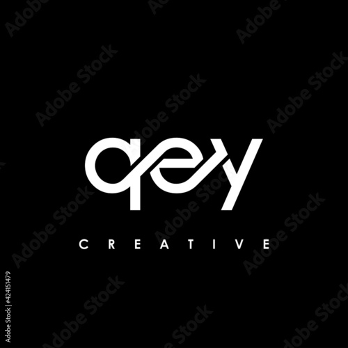 QEY Letter Initial Logo Design Template Vector Illustration