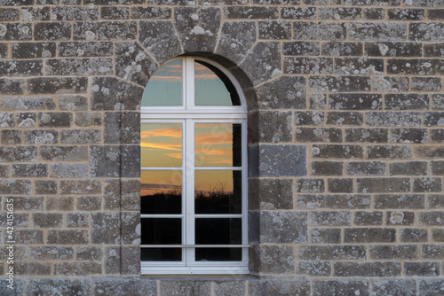 Fort Hoedic France window and wall