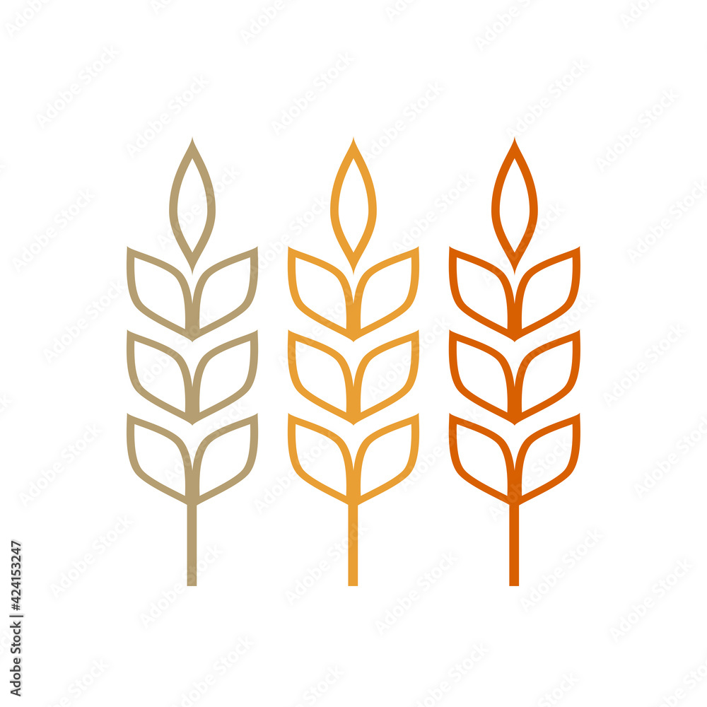 Rice symbol. Wheat symbol vector. wallpaper. logo design. Rice symbol. Wheat symbol vector. wallpaper. logo design.
