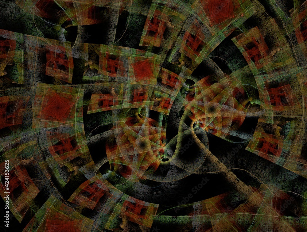 Obraz premium Imaginatory fractal background generated Image