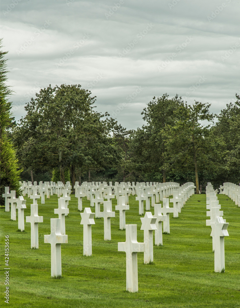 Cimetière américain de Colleville-sur-Mer, Normandie, France Cimetière américain de Colleville-sur-Mer, Normandie, France