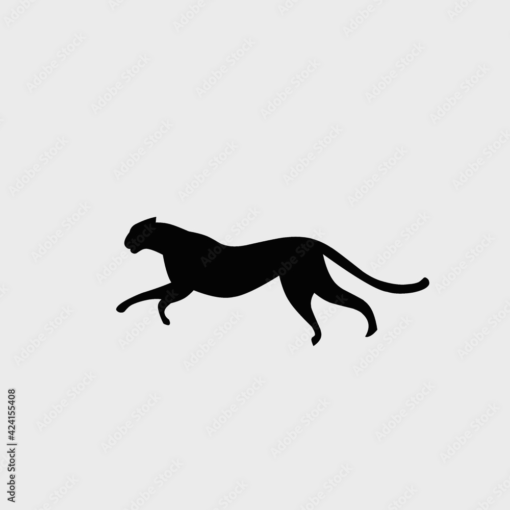 Vector illustration of leopard icon