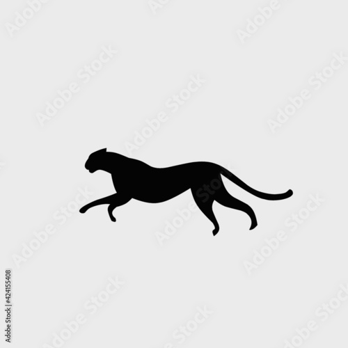 Vector illustration of leopard icon