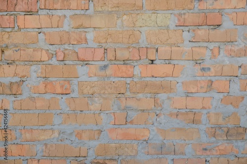 Brick architecture design concrete wood. wall.