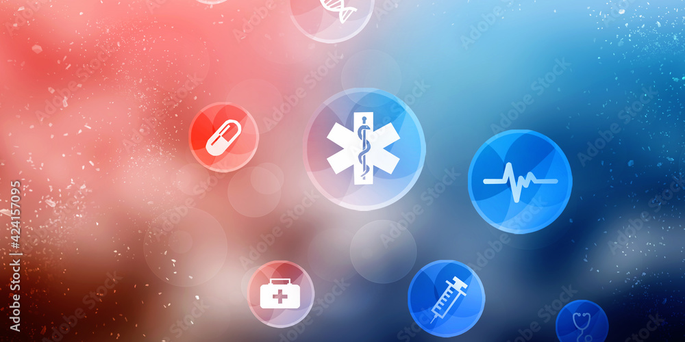 2D illustration medical structure background 2D illustration medical structure background