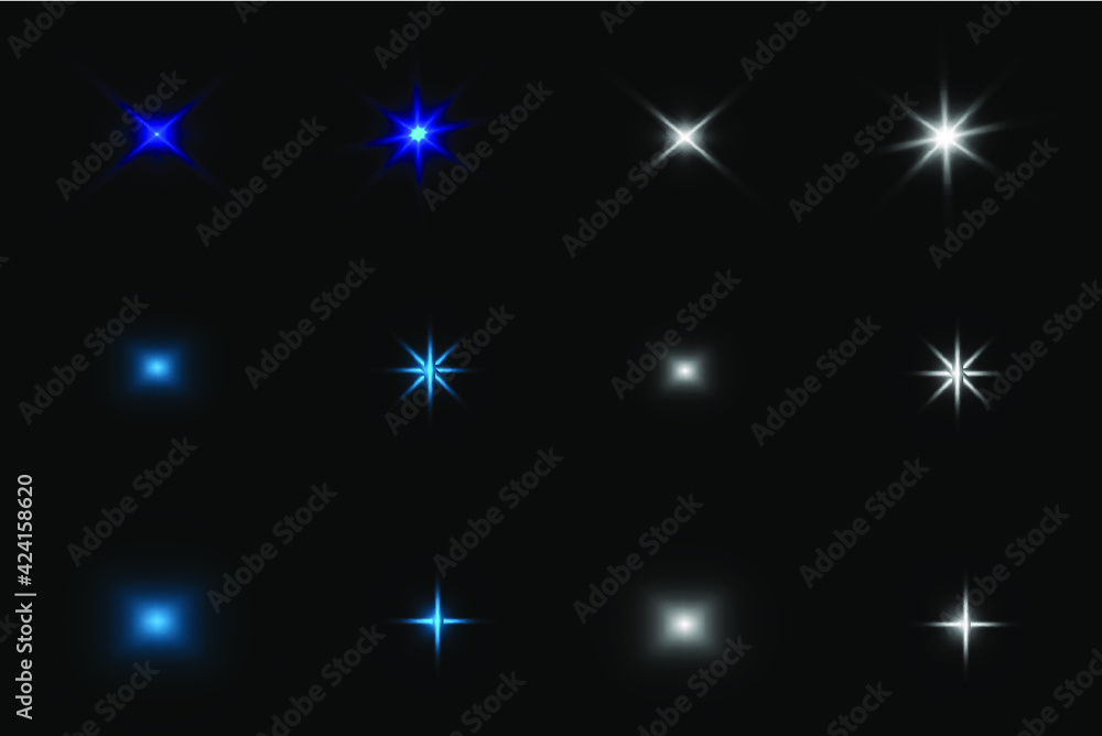 Sparkles Vector Set illustration Sparkles Vector Set illustration