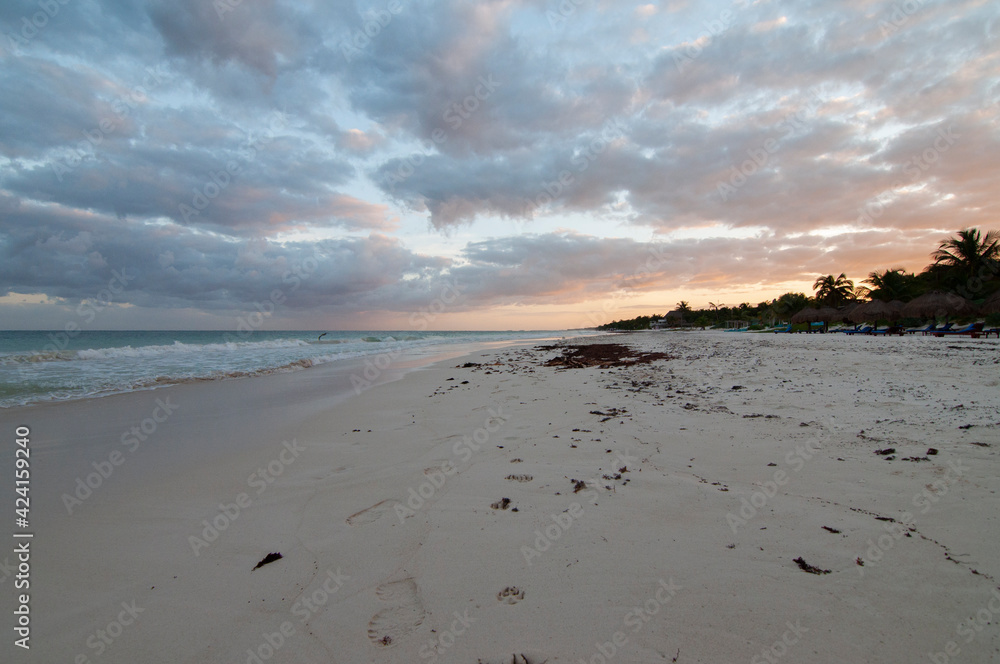 beach in Tulum Mexico