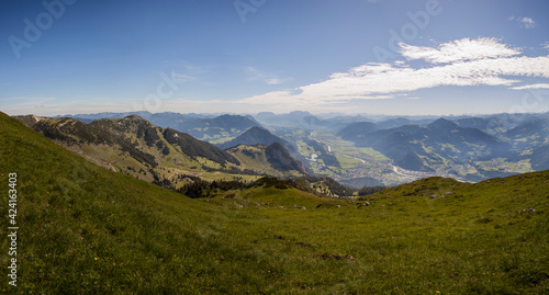 Fototapeta Naklejka Na Ścianę i Meble -  Panorama view Vorderes Sonnwendjoch mountain in Tyrol, Austria