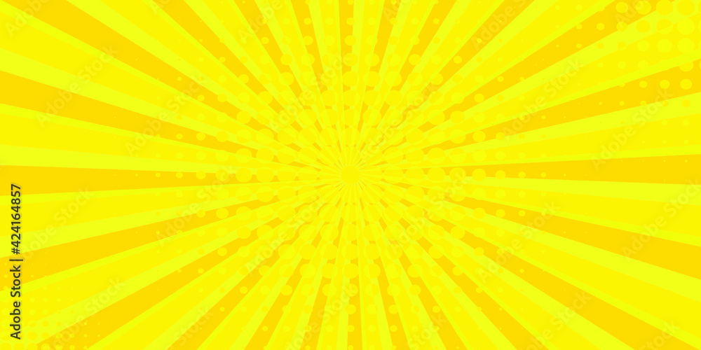 Empty comic yellow background. Vector, pop art style. Empty comic yellow background. Vector, pop art style.