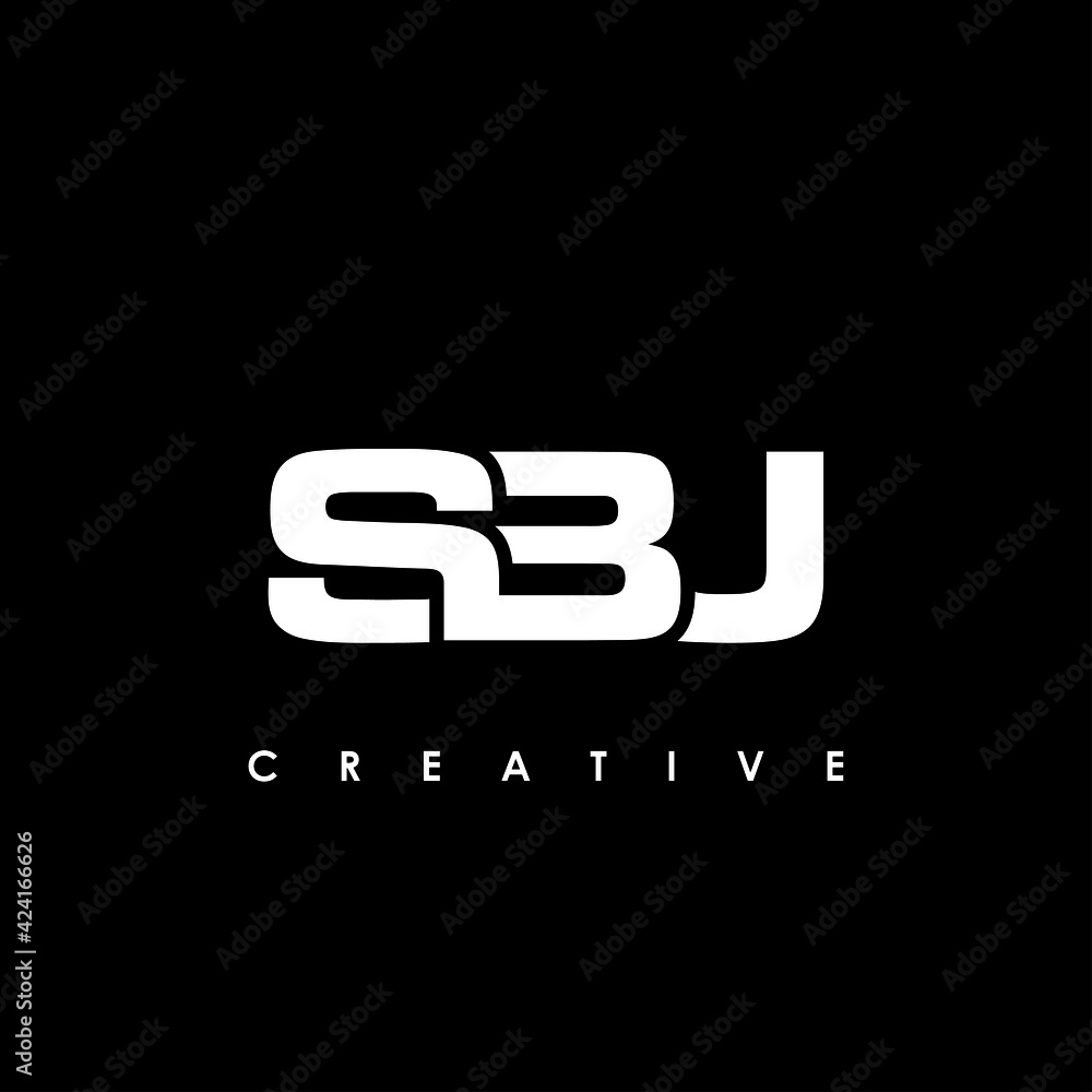 SBJ Letter Initial Logo Design Template Vector Illustration SBJ Letter Initial Logo Design Template Vector Illustration