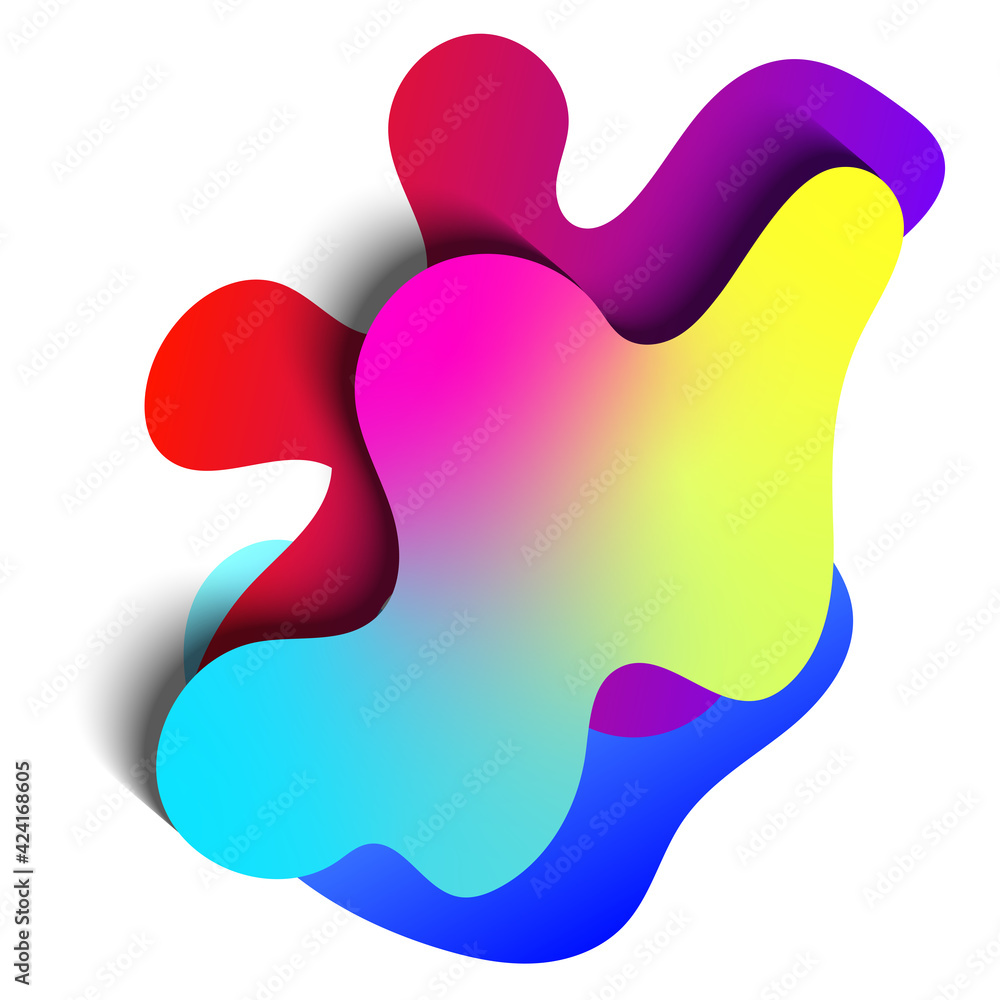Colorful creative gradient design elements. Abstract liquid shape. Colorful creative gradient design elements. Abstract liquid shape.
