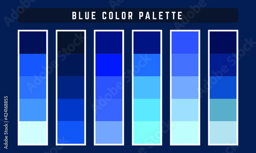 Blue Vector Color Palette