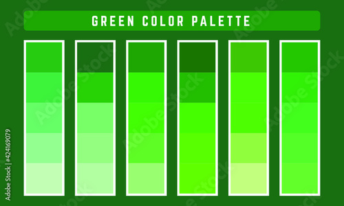 Green Vector Color Palette