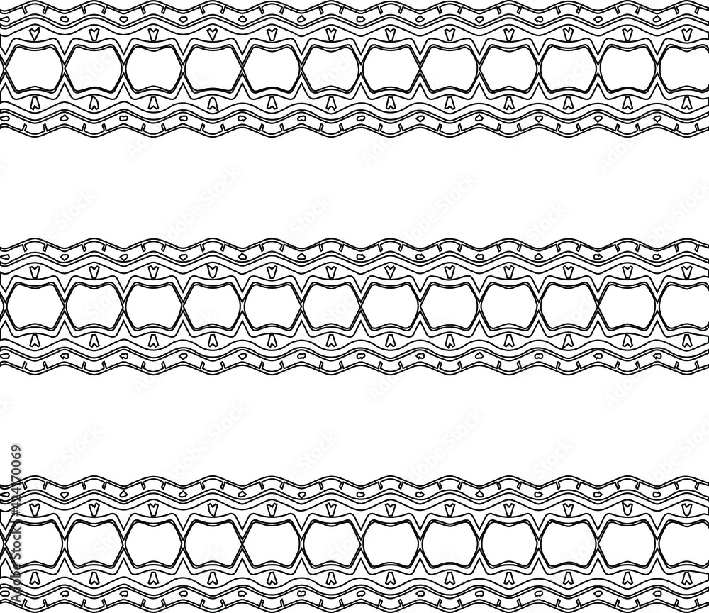 Geometric vector pattern with triangular elements. Seamless abstract ornament for wallpapers and backgrounds. Black and white colors.
Geometric vector pattern with triangular elements. Seamless abstract ornament for wallpapers and backgrounds. Black and white colors.