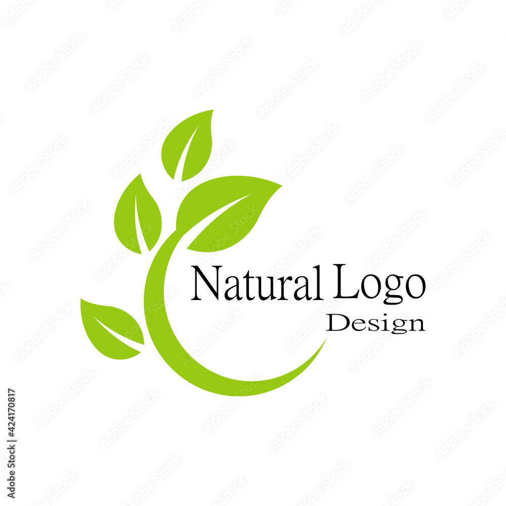 Leaf icon Vector Illustration design Logo template Leaf icon Vector Illustration design Logo template
