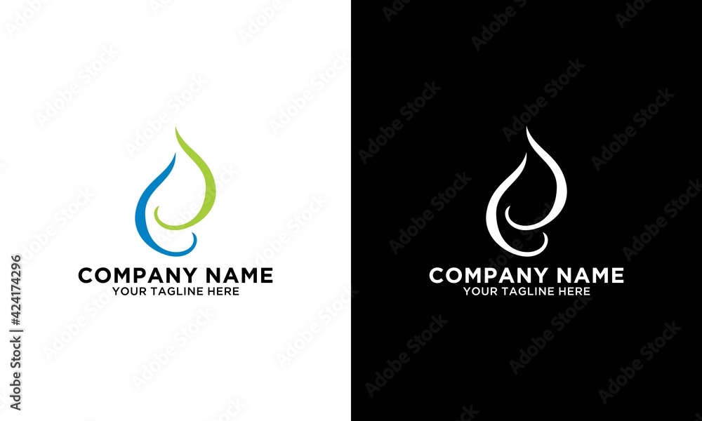 letter e simple geometric leaf curves simple logo letter e simple geometric leaf curves simple logo