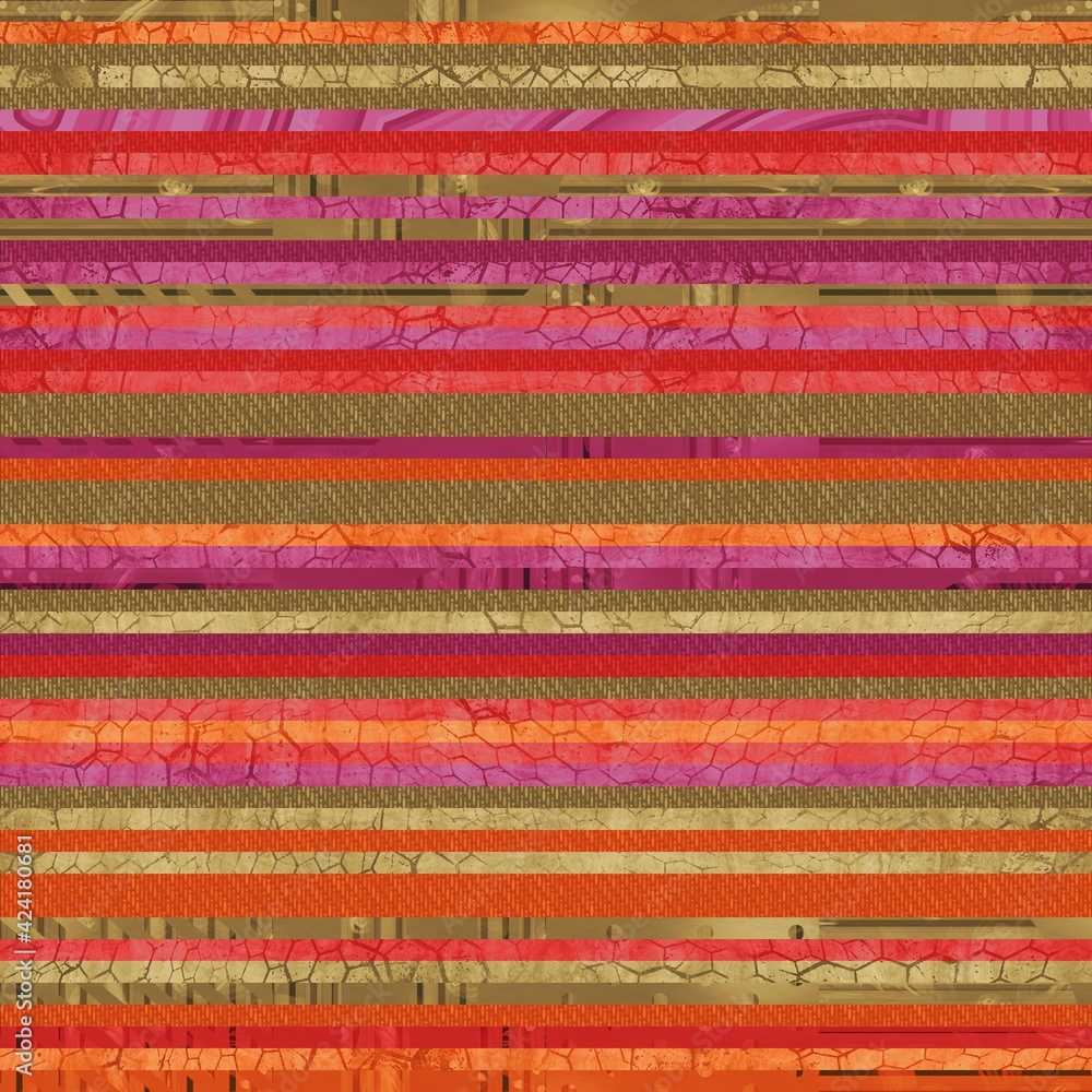 Seamless hip vogue random trendy stripe pattern print. High quality illustration. Detailed patterned strips of color. Luxury fashion or interior design print for surface design. Intricate posh style. Seamless hip vogue random trendy stripe pattern print. High quality illustration. Detailed patterned strips of color. Luxury fashion or interior design print for surface design. Intricate posh style.