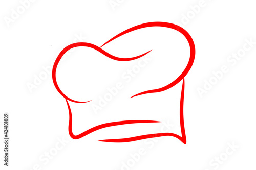 Concept chef hat vector icon. Chef hat logo template vector illustration 
