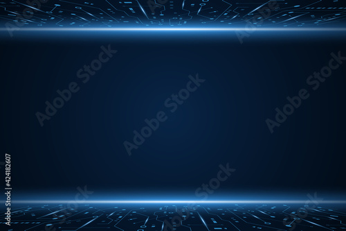 vector futuristic circuit board , Electronic motherboard , Communication and engineering concept , Hi-tech digital technology concept	
