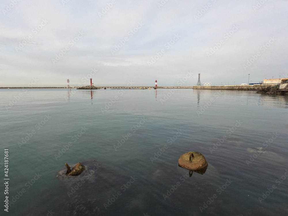 The seaside of black sea in Russia, Sochi
