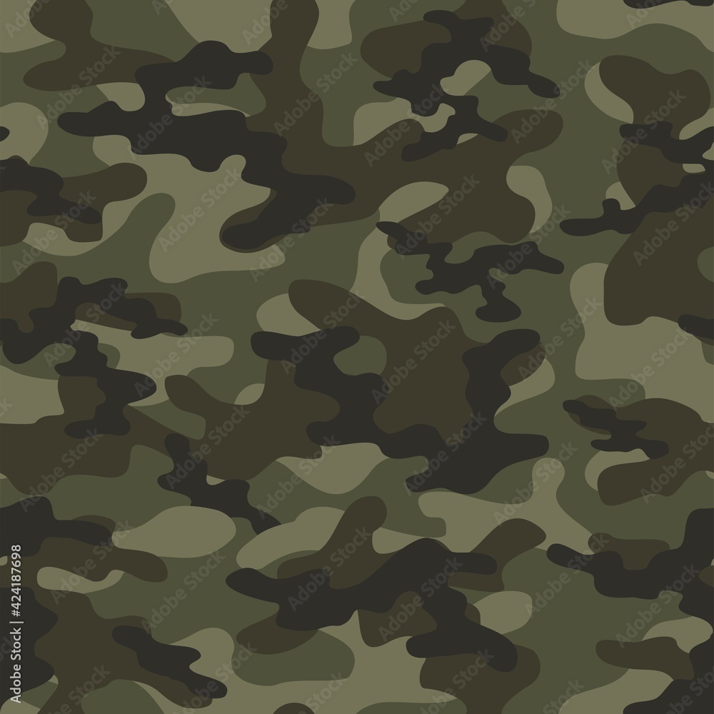 Texture army green camouflage seamless pattern. Military forest background. Ornament. Vector illustration. Texture army green camouflage seamless pattern. Military forest background. Ornament. Vector illustration.