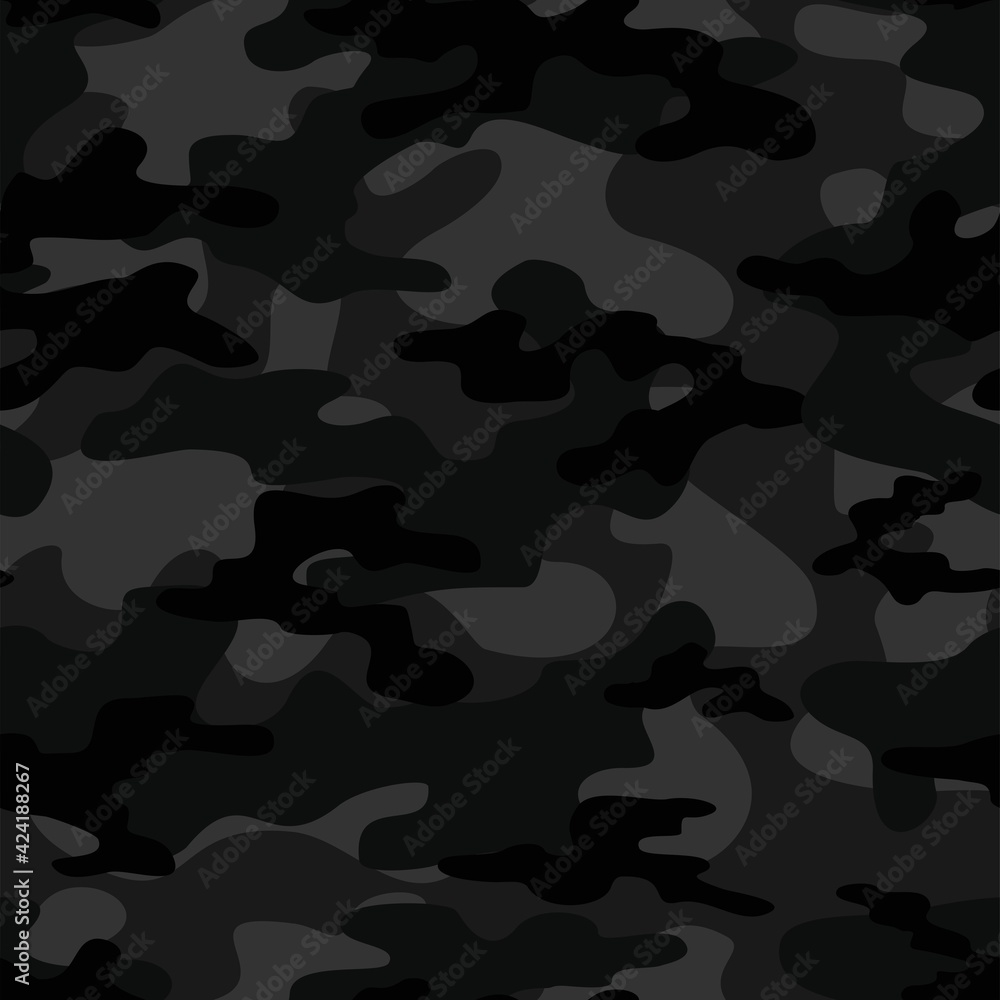 dark camouflage seamless pattern. Camo Military. Modern print. Vector dark camouflage seamless pattern. Camo Military. Modern print. Vector