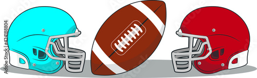 Rugby symbols. Rugby ball. Background for sports posters.