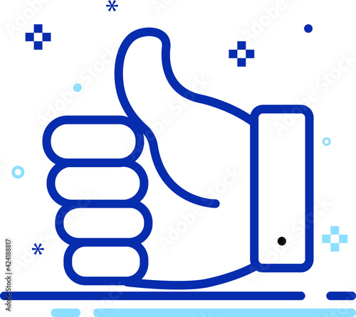 Bad down reputation thump  thumb like hand