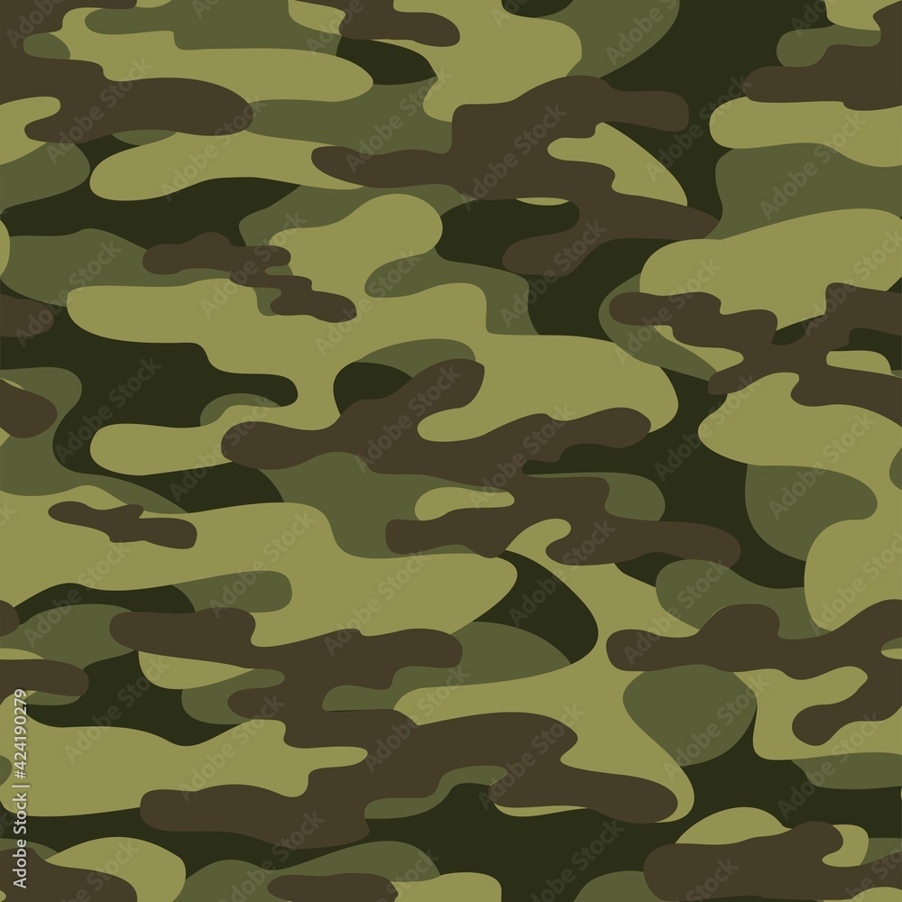 green Texture army camouflage seamless pattern. Military forest background. Ornament. Vector illustration. green Texture army camouflage seamless pattern. Military forest background. Ornament. Vector illustration.