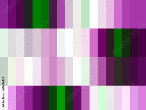 Violet green squares shapes abstract background with lines